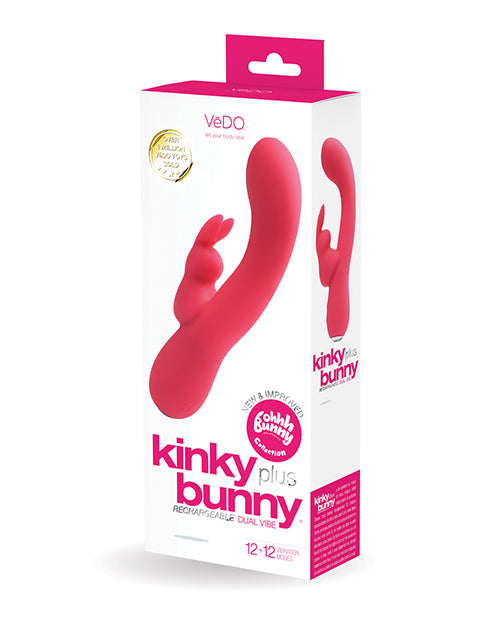 VeDO Kinky Bunny Plus Rechargeable Dual Vibe – Foxy Pink