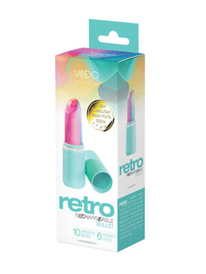 VeDO Retro Rechargeable Bullet Lip Stick Vibe - Turquoise