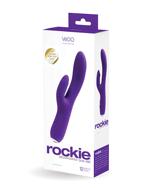 VeDO Rockie Rechargeable Dual Vibe – Indigo