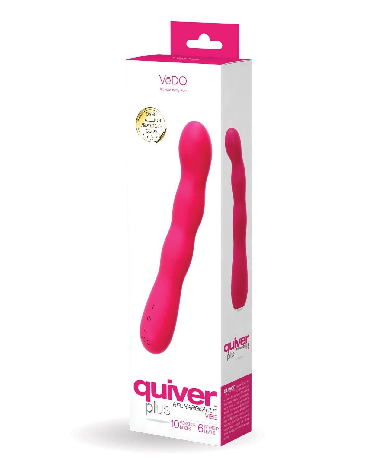 VeDO Quiver Plus Rechargeable Vibe – Foxy Pink