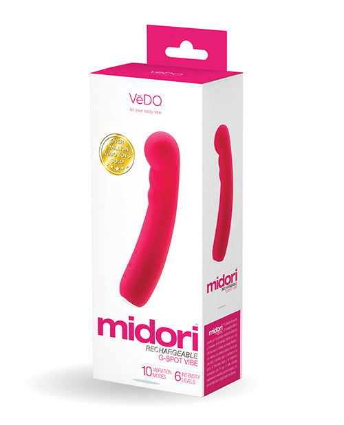 VeDO Midori Rechargeable G Spot Vibe – Foxy Pink