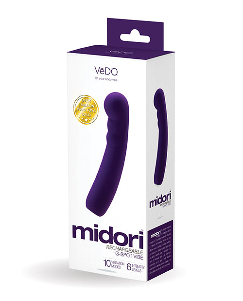 VeDO Midori Rechargeable G Spot Vibe – Deep Purple