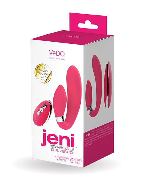 VeDO Jeni Dual Motor Vibe w/Remote – Pink
