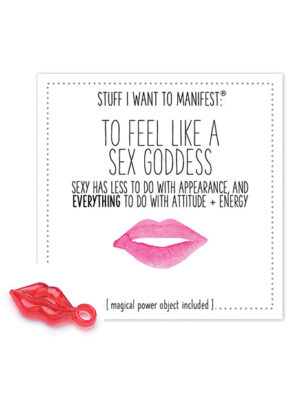 Warm Human To Feel Like A Sex Goddess Mini Card & Charm
