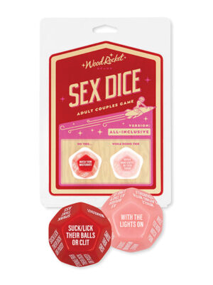 Wood Rocket Adult Couples Sex Dice Game - Red
