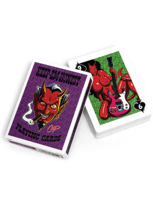 Wood Rocket Keep Em Honest Playing Cards