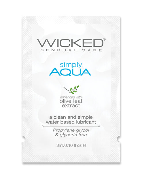 Wicked Sensual Care Simply Aqua Water Based Lubricant – .1 oz