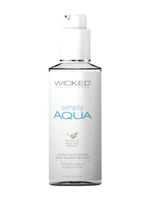 Wicked Sensual Care Simply Aqua Waterbased Lubricant - 2.3 oz