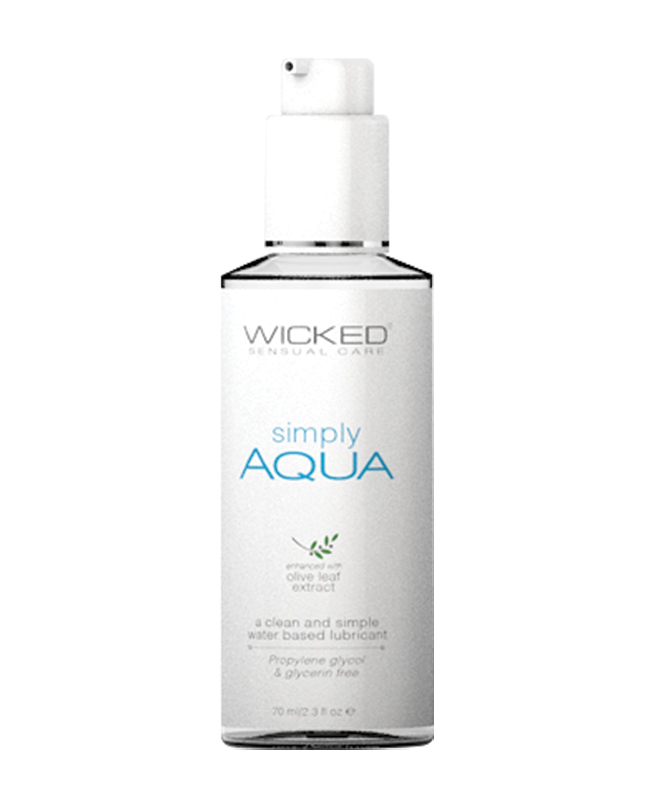 Wicked Sensual Care Simply Aqua Waterbased Lubricant – 2.3 oz