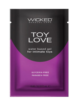 Wicked Sensual Care Toy Love Water Based Lubricant - .1 oz Fragrance Free