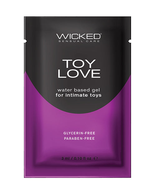 Wicked Sensual Care Toy Love Water Based Lubricant – .1 oz Fragrance Free