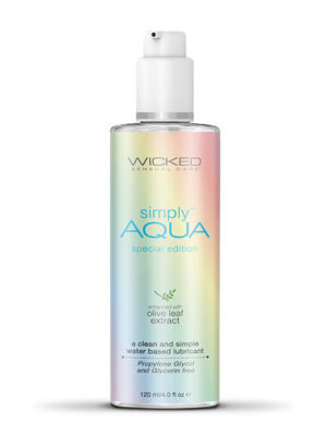Wicked Sensual Care Simply Aqua Special Edition Water Based Lubricant - 4 oz