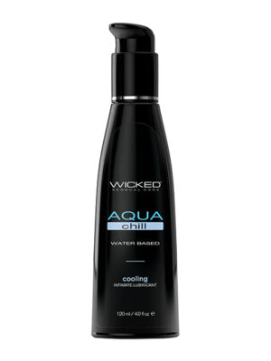 Wicked Sensual Care Aqua Chill Water Based Cooling Lubricant - 4 oz