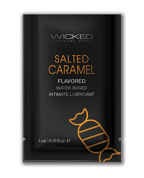 Wicked Sensual Care Aqua Waterbased Lubricant – .1 oz Salted Caramel