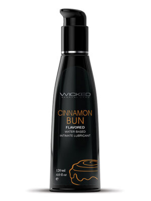 Wicked Sensual Care Aqua Waterbased Lubricant - 4 oz Cinnamon Bun