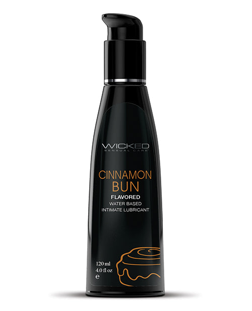 Wicked Sensual Care Aqua Waterbased Lubricant – 4 oz Cinnamon Bun