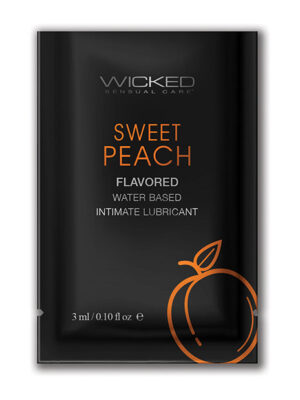 Wicked Sensual Care Waterbased Lubricant - .1 oz Sweet Peach