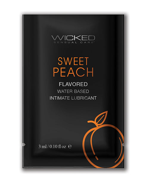 Wicked Sensual Care Waterbased Lubricant – .1 oz Sweet Peach
