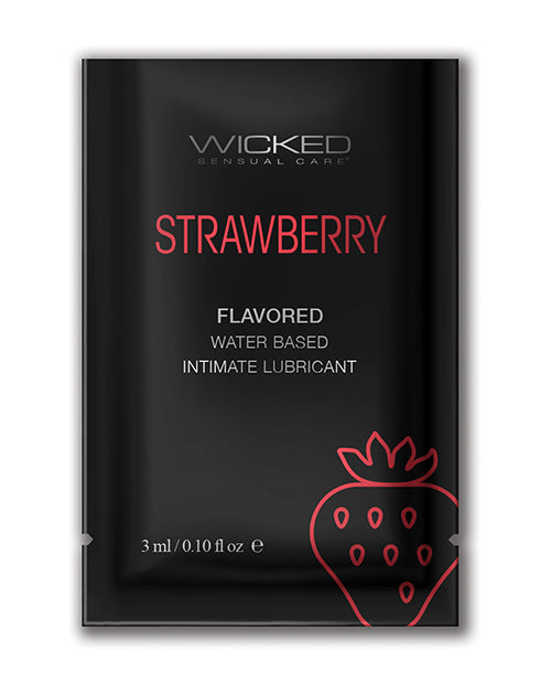 Wicked Sensual Care Waterbased Lubricant – .1 oz Strawberry