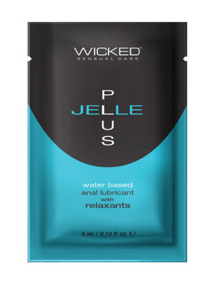 Wicked Sensual Care Jelle Plus Water Based Anal Lubricant with Relaxants - .1 oz