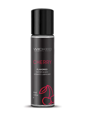 Wicked Sensual Care Aqua Water Based Lubricant - 1 oz Cherry