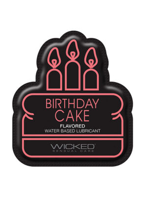 Wicked Sensual Care Water Based Lubricant - .1 oz Birthday Cake