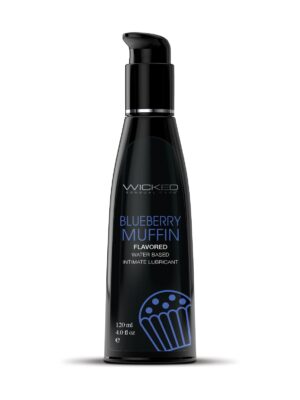 Wicked Sensual Care Water Based Lubricant - 4 oz Blueberry Muffin