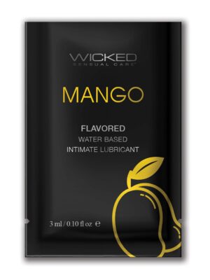 Wicked Sensual Care Water Based Lubricant - .1 oz Mango