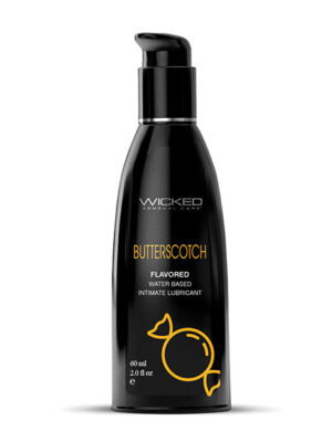 Wicked Sensual Care Aqua Water Based Lubricant - 2 oz Butterscotch