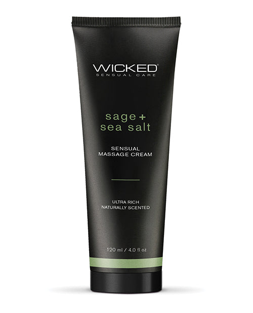Wicked Sensual Care Sage & Sea Salt Massage Cream – 4 oz