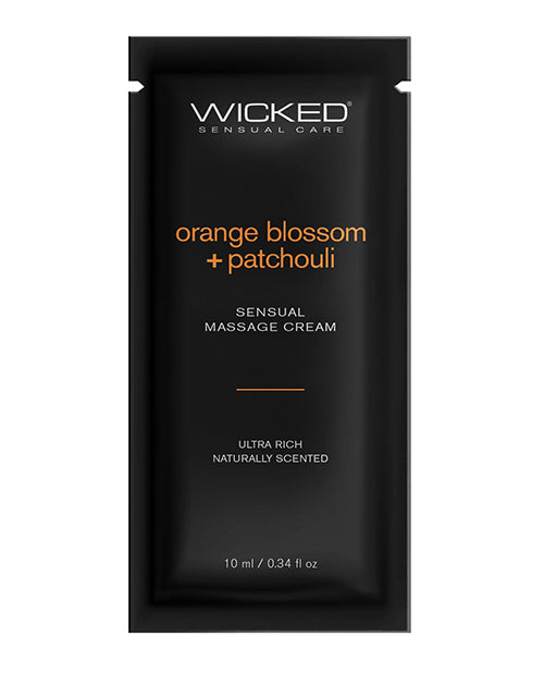 Wicked Sensual Care Orange Blossom & Patchouli Massage Cream – .34 oz