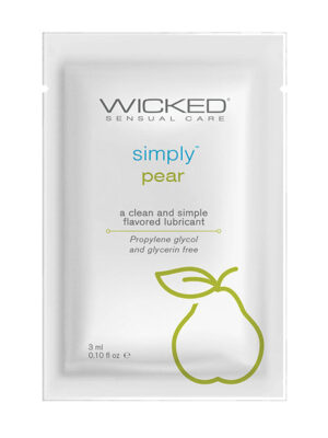 Wicked Sensual Care Simply Water Based Lubricant - .1 oz Pear