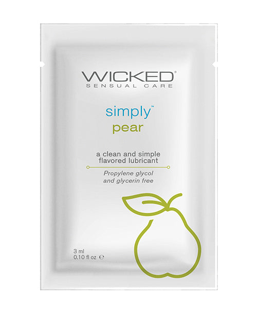 Wicked Sensual Care Simply Water Based Lubricant – .1 oz Pear