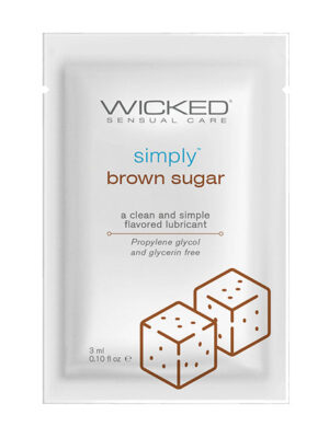 Wicked Sensual Care Simply Water Based Lubricant - .1 oz Brown Sugar