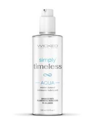Wicked Sensual Care Simply Timeless Aqua Water Based Lubricant - 4 oz