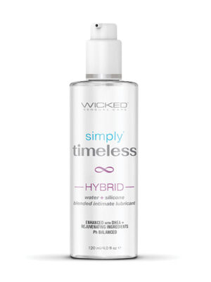 Wicked Sensual Care Simply Timeless Hybrid Water & Silicone Lubricant - 4 oz