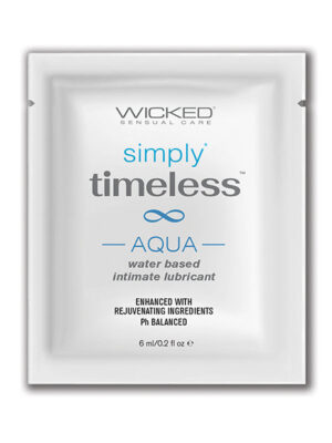 Wicked Sensual Care Simply Timeless Aqua Water Based Lubricant - .2 oz