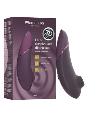 Womanizer Next 3D Climax Control Pleasure Air - Dark Purple