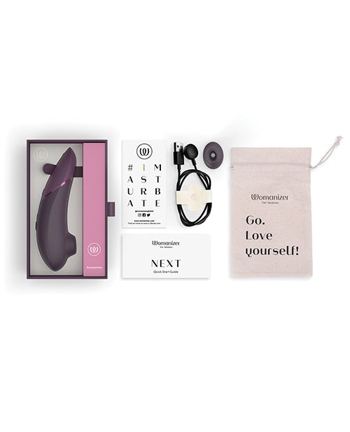 Womanizer Next 3D Climax Control Pleasure Air - Dark Purple - Image 5