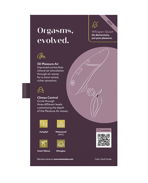 Womanizer Next 3D Climax Control Pleasure Air - Dark Purple - Image 6