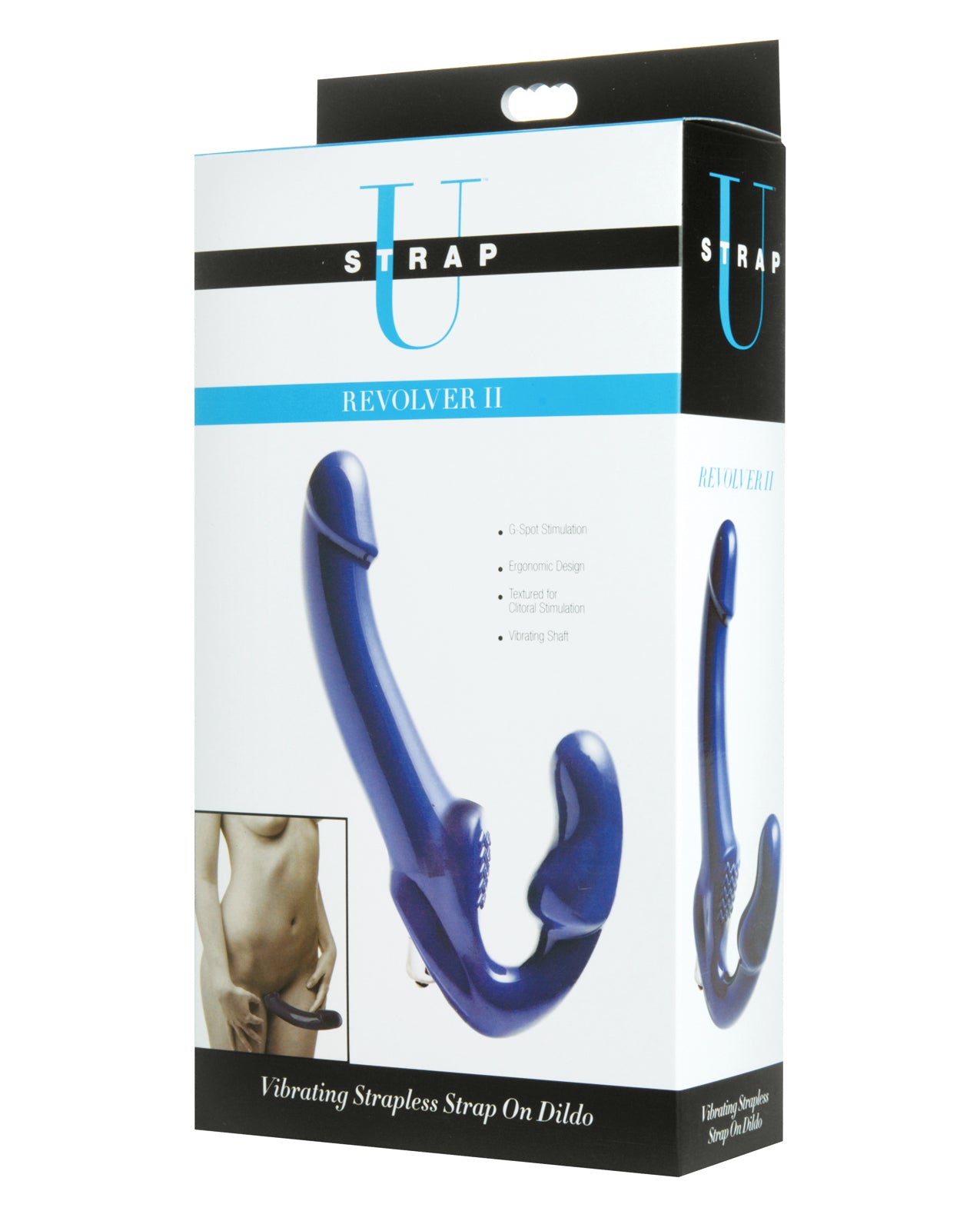 Revolver II Strapless Strap on G-Spot Dildo – Blue