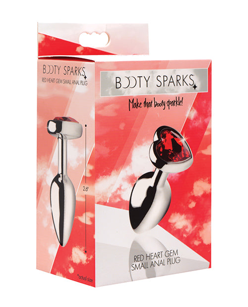 Booty Sparks Red Heart Gem – Small Anal Plug