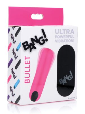 Bang! Vibrating Bullet w/Remote Control - Pink