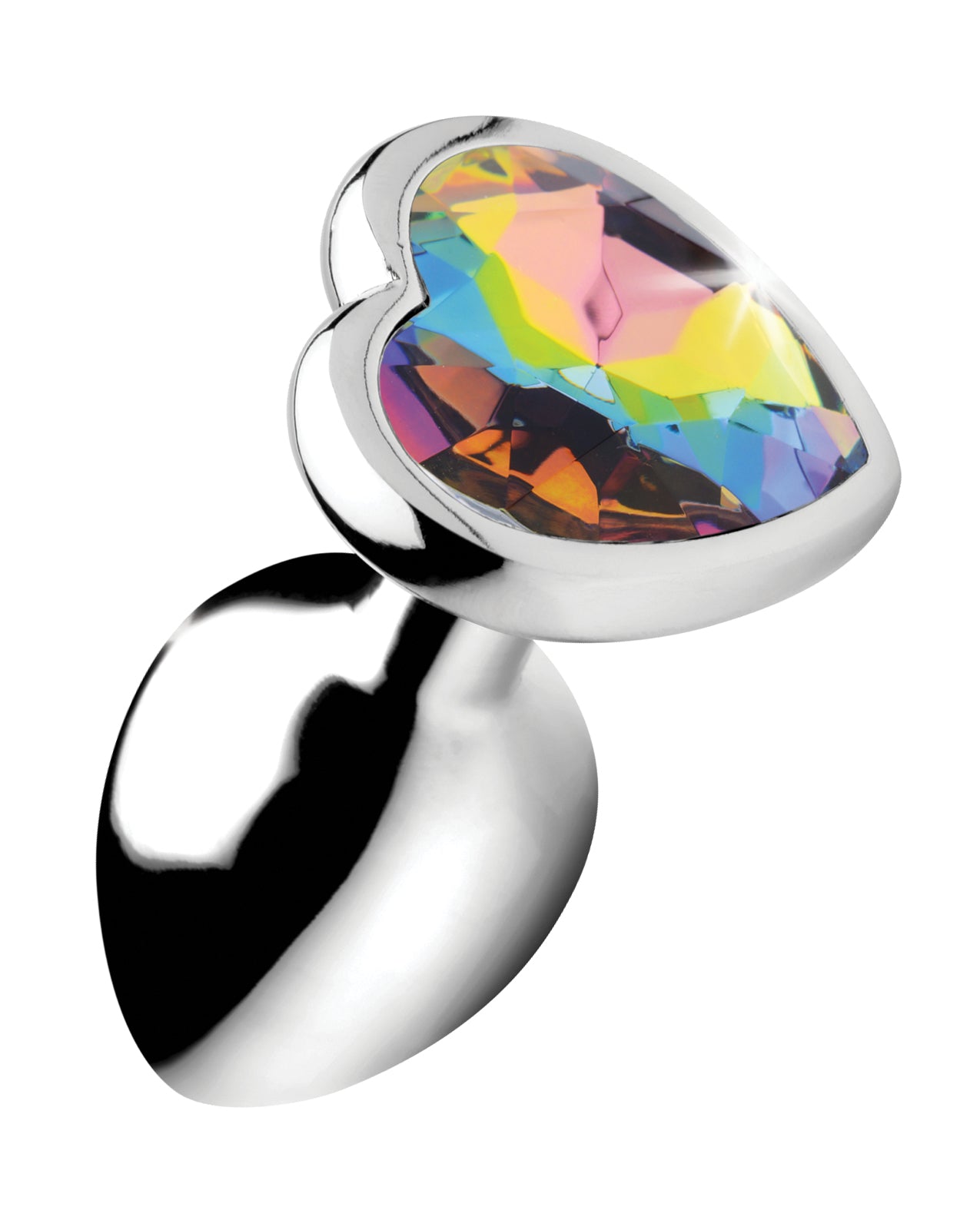 Booty Sparks Rainbow Prism Heart Anal Plug – Small