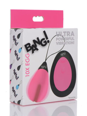 Bang! 10X Silicone Vibrating Egg - Pink