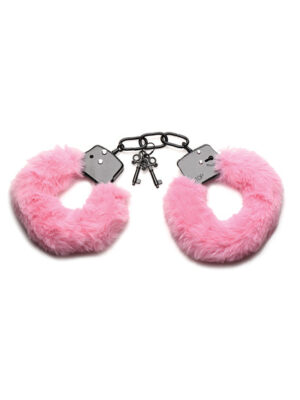 Master Series Cuffed in Furry Handcuffs - Pink