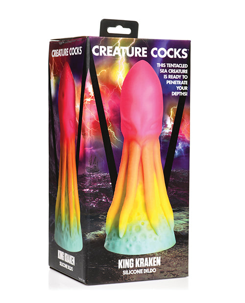 Creature Cocks King Kraken Silicone Dildo – Multi Color