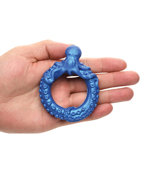 Creature Cocks Poseidon's Octo Silicone Cock Ring - Blue - Image 3