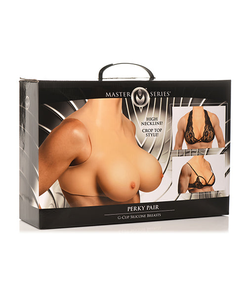 Master Series Perky Pair G Cup Silicone Breasts - Image 6