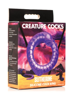 Creature Cocks Slitherine Silicone Cock Ring - Purple